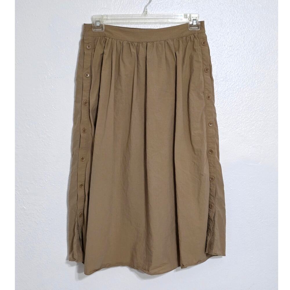 Madewell Tan Midi Skirt - Picture 2 of 9